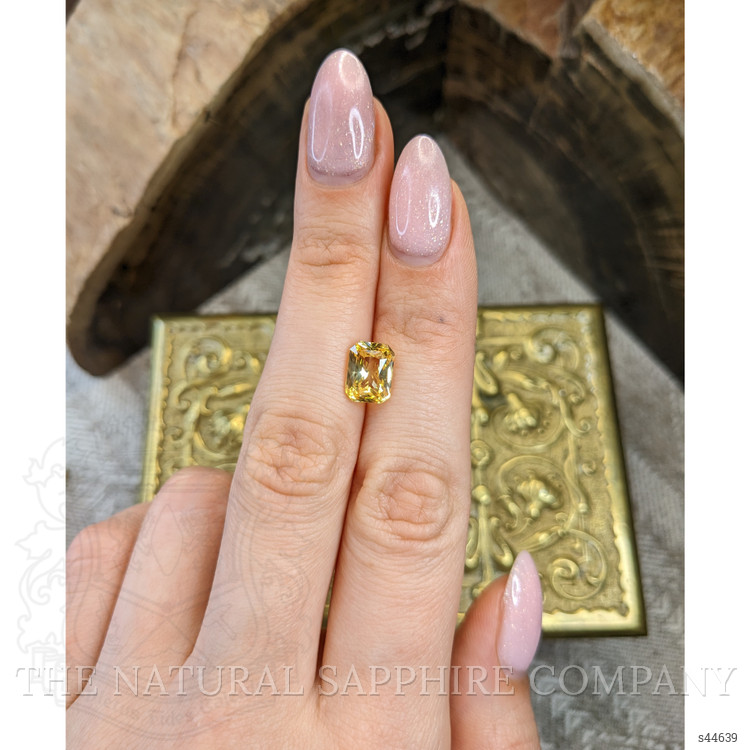 3.13 Ct. Orangish Yellow Sapphire from Ceylon (Sri Lanka)