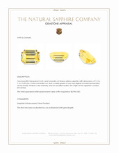 3.60 Ct. Yellow Sapphire from Ceylon (Sri Lanka) Appraisal