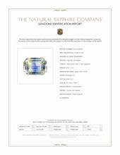 2.12 Ct. Bi Color / Parti Sapphire from Ceylon (Sri Lanka) Scan Report