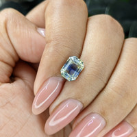 2.12 Ct. Bi Color / Parti Sapphire from Ceylon (Sri Lanka) Life Style