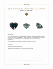 2.00 Ct. Bluish Green Sapphire from Madagascar Appraisal