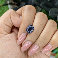 3.00 Ct. Blue Sapphire from Madagascar Life Style