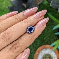 3.00 Ct. Blue Sapphire from Madagascar Life Style