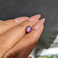 1.69 Ct. Purple Star Sapphire from Ceylon (Sri Lanka) Life Style