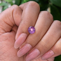 1.57 Ct. Pinkish Purple Star Sapphire from Ceylon (Sri Lanka) Life Style