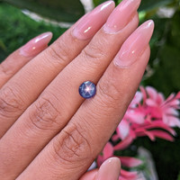 2.02 Ct. Purplish Blue Star Sapphire from Ceylon (Sri Lanka) Life Style