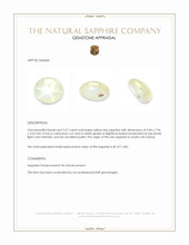 3.57 Ct. Yellow Star Sapphire from Ceylon (Sri Lanka) Appraisal