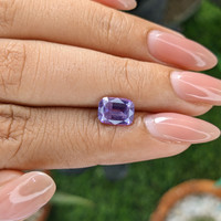 2.09 Ct. Pinkish Purple Sapphire from Ceylon (Sri Lanka) Life Style