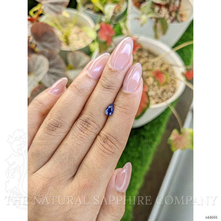 0.99 Ct. Blue Sapphire from Ceylon (Sri Lanka)