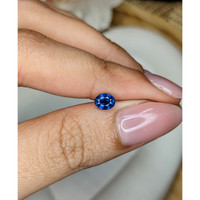 0.69 Ct. Blue Sapphire from Madagascar Life Style