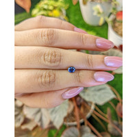 0.69 Ct. Blue Sapphire from Madagascar Life Style