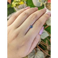 0.57 Ct. Blue Sapphire from Madagascar Life Style