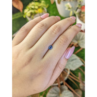 0.45 Ct. Blue Sapphire from Madagascar Life Style