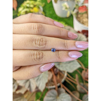 0.37 Ct. Blue Sapphire from Madagascar Life Style