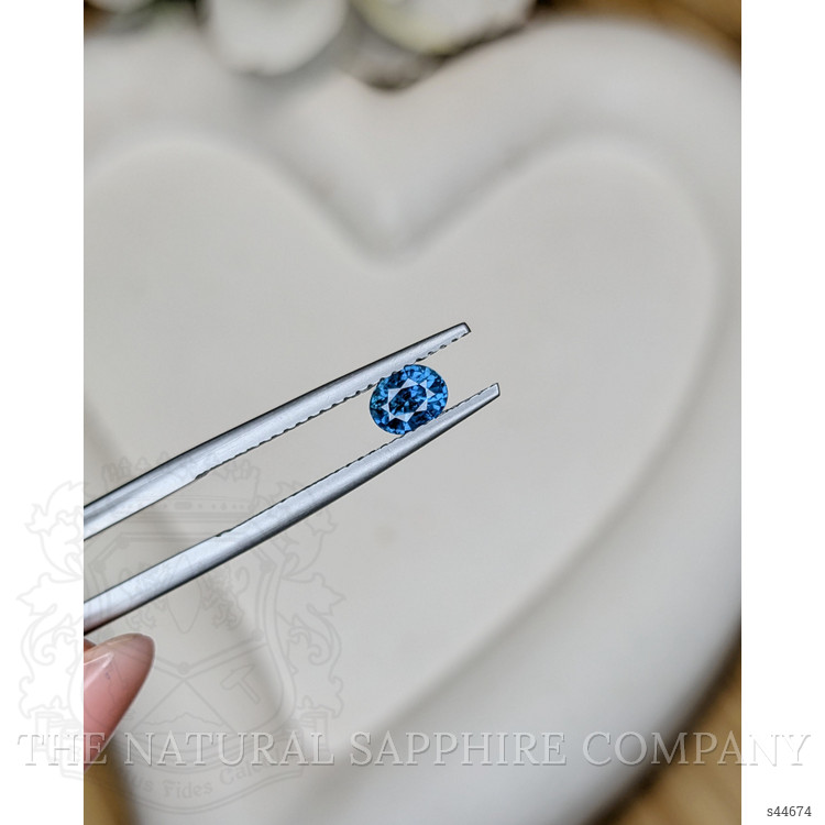 0.51 Ct. Greenish Blue Sapphire from Madagascar