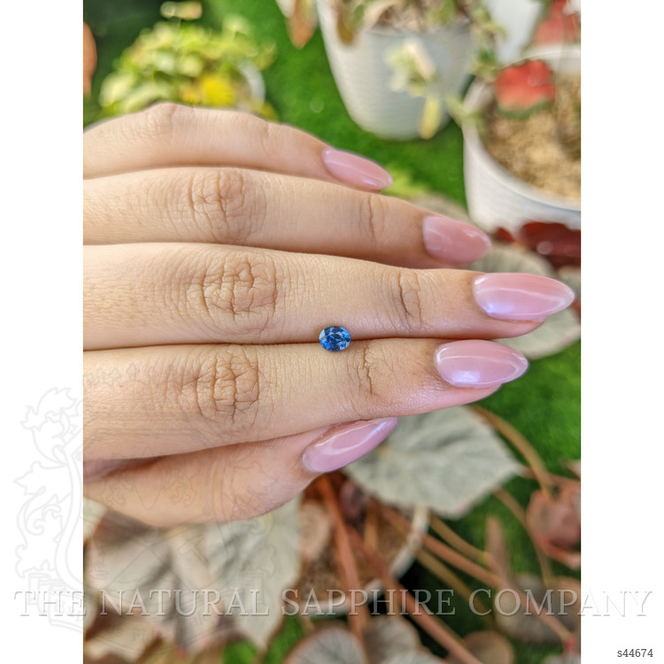 0.51 Ct. Greenish Blue Sapphire from Madagascar