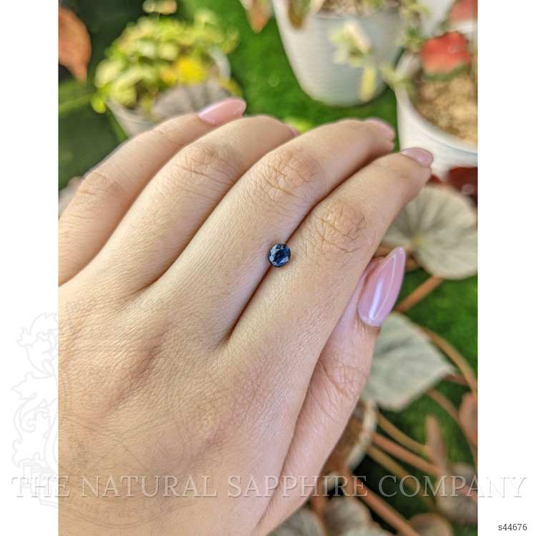 0.63 Ct. Greenish Blue Sapphire from Madagascar