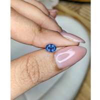 0.72 Ct. Blue Sapphire from Madagascar Life Style