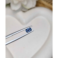 0.51 Ct. Blue Sapphire from Madagascar Life Style