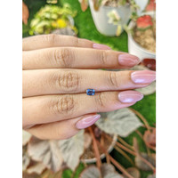 0.43 Ct. Blue Sapphire from Madagascar Life Style