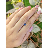 0.43 Ct. Blue Sapphire from Madagascar Life Style
