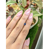 0.55 Ct. Blue Sapphire from Madagascar Life Style