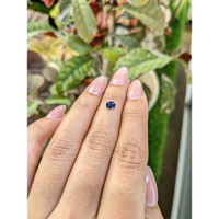 0.55 Ct. Blue Sapphire from Madagascar Life Style
