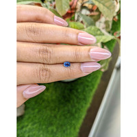 0.54 Ct. Blue Sapphire from Madagascar Life Style