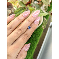 0.63 Ct. Blue Sapphire from Madagascar Life Style