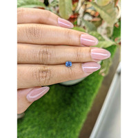 0.63 Ct. Blue Sapphire from Madagascar Life Style