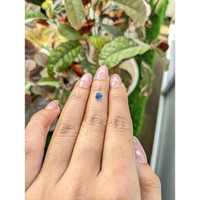 0.63 Ct. Blue Sapphire from Madagascar Life Style