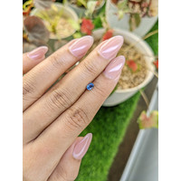 0.41 Ct. Blue Sapphire from Madagascar Life Style