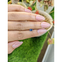 0.41 Ct. Blue Sapphire from Madagascar Life Style