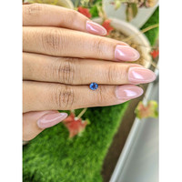 0.49 Ct. Blue Sapphire from Madagascar Life Style