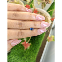 0.82 Ct. Blue Sapphire from Madagascar Life Style