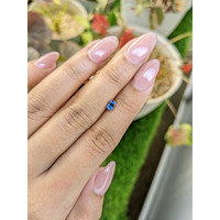0.48 Ct. Blue Sapphire from Madagascar Life Style
