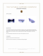 0.38 Ct. Bi Color / Parti Sapphire from Ceylon (Sri Lanka) Appraisal