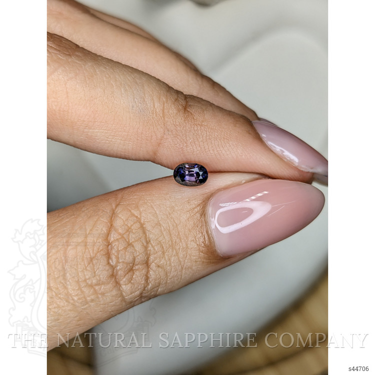 0.51 Ct. Bluish Purple Sapphire from Ceylon (Sri Lanka)