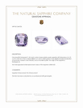 1.58 Ct. Pinkish Purple Sapphire from Madagascar Appraisal