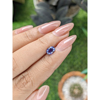1.00 Ct. Purplish Blue Sapphire from Madagascar Life Style