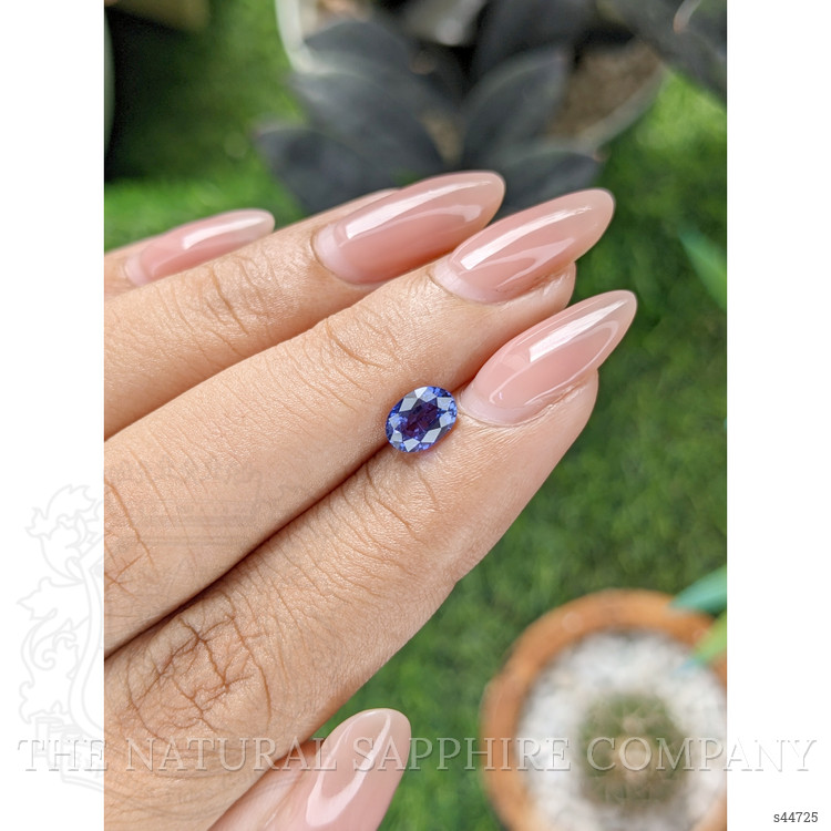 1.00 Ct. Purplish Blue Sapphire from Madagascar
