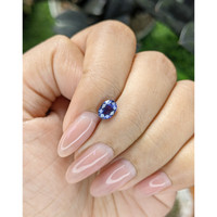 1.00 Ct. Purplish Blue Sapphire from Madagascar Life Style