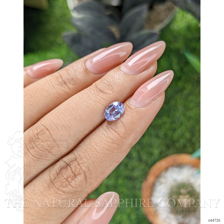 1.37 Ct. Purplish Blue Sapphire from Madagascar