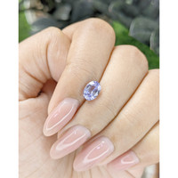 1.37 Ct. Purplish Blue Sapphire from Madagascar Life Style