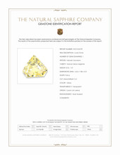 1.01 Ct. Yellow Sapphire from Ceylon (Sri Lanka) Scan Report