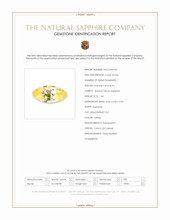 1.06 Ct. Yellow Sapphire from Ceylon (Sri Lanka) Scan Report