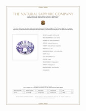 1.29 Ct. Purple Sapphire from Madagascar Scan Report