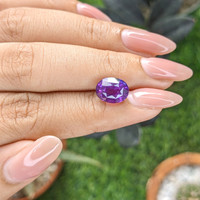 4.55 Ct. Purple Sapphire from Tanzania Life Style
