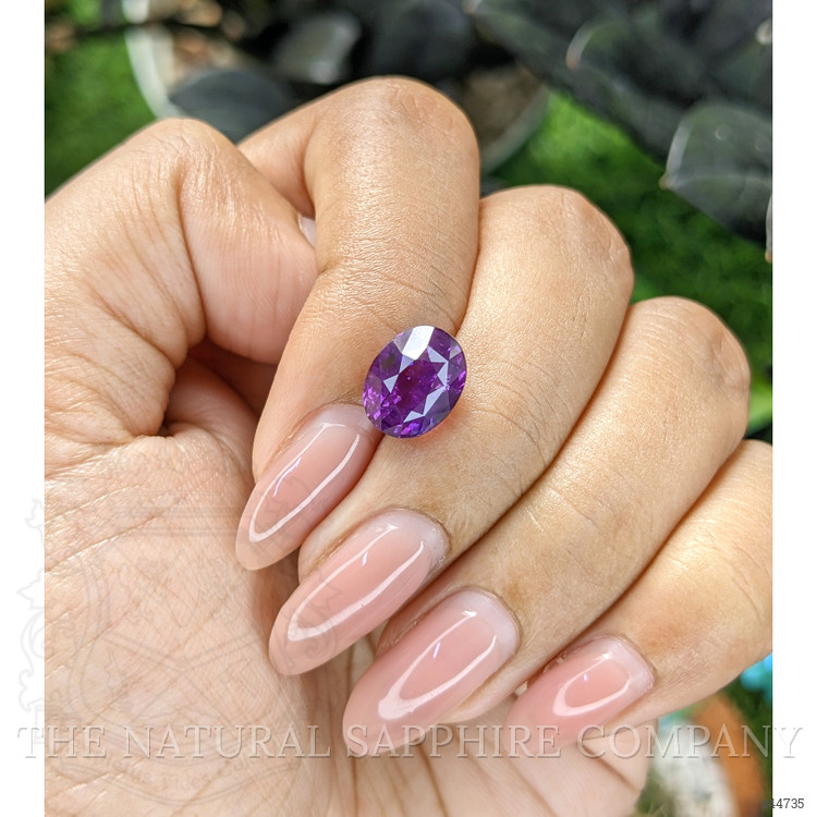 4.55 Ct. Purple Sapphire from Tanzania
