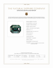 1.14 Ct. Bluish Green Sapphire from Tanzania Scan Report